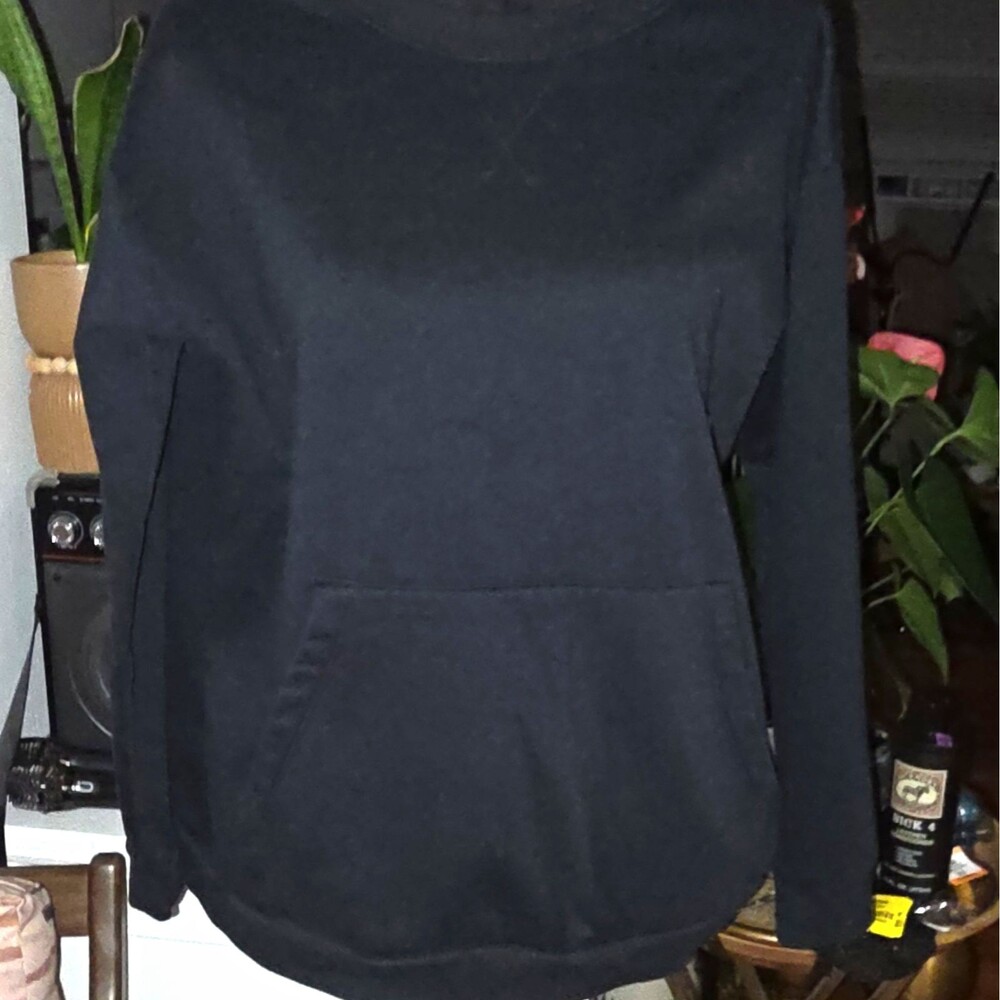 Mondetta Men's Black Pullover Crew Neck Sweatshirt w/ Pocket, Regular EU 44